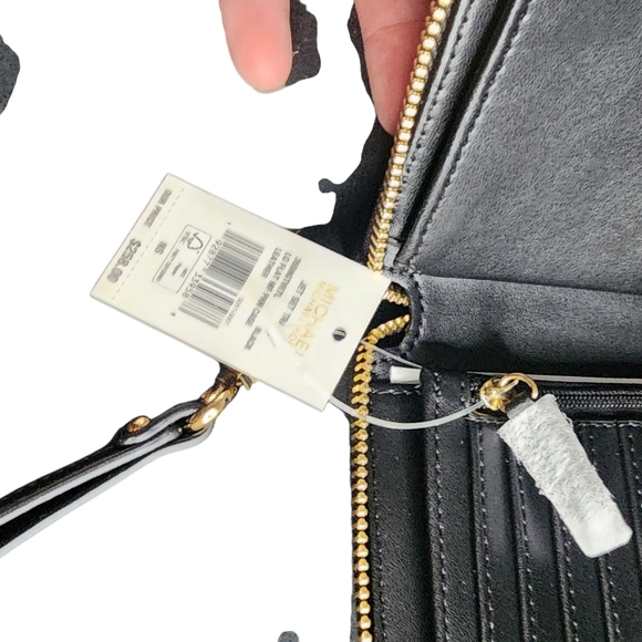 Michael Kors Black Pebbled Leather Wallet - Picture 2 of 4